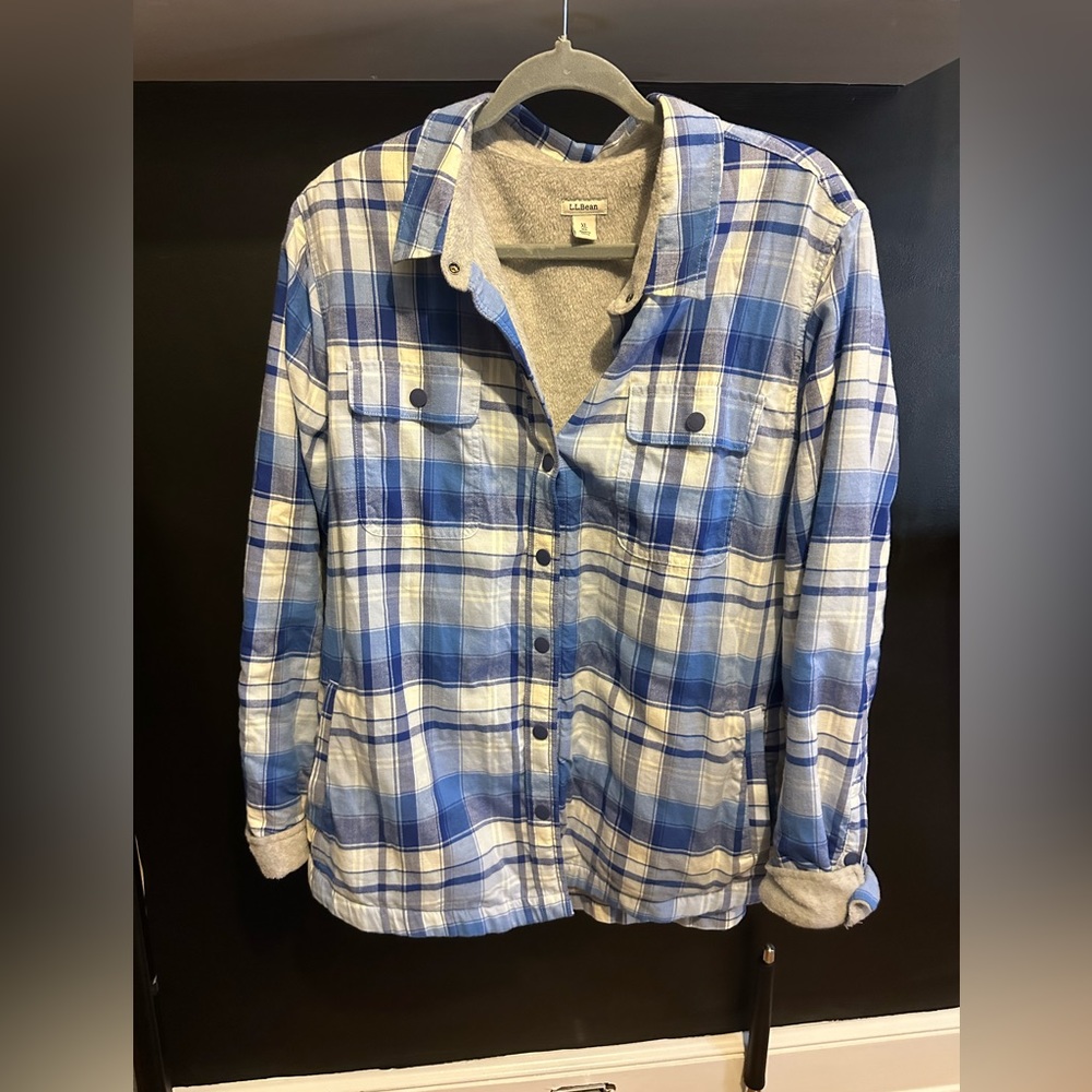 sherpa lining plaid jacket
